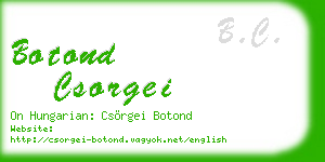 botond csorgei business card